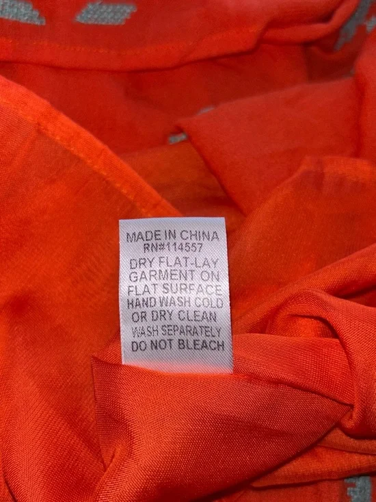 THML Rayon Mini Dress Sz M Tie Waist Boho Shift Vacation Embroidered Festival - Picture 11 of 11